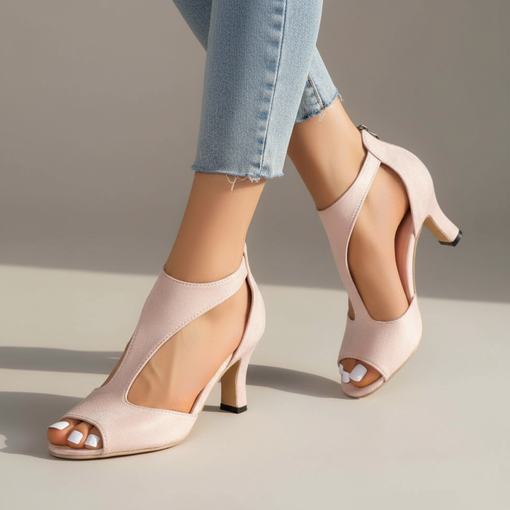 Women's Supportive Orthopaedic Peep Toe Heels