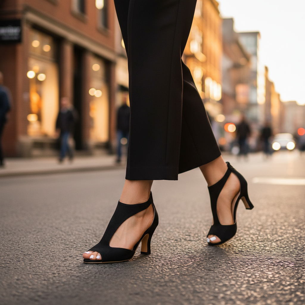 Women's Supportive Orthopaedic Peep Toe Heels