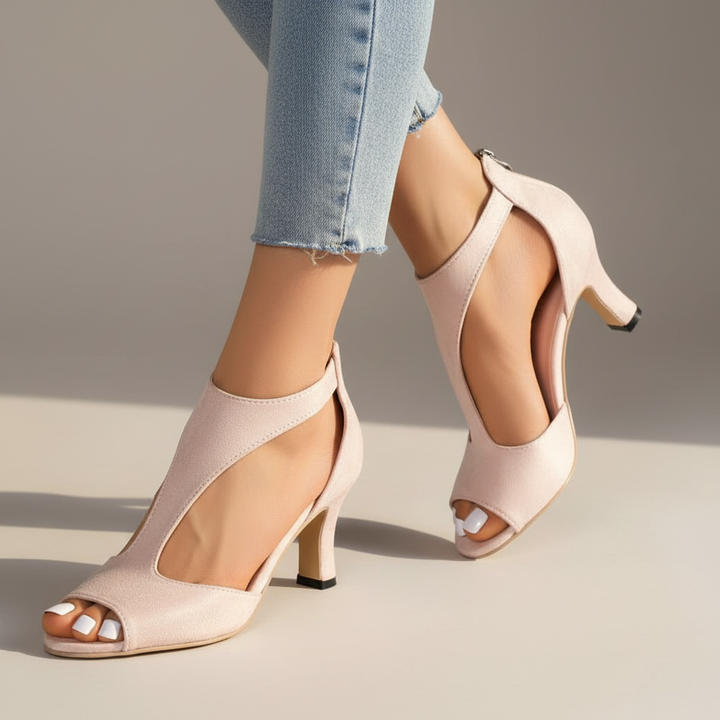 Women's Supportive Orthopaedic Peep Toe Heels