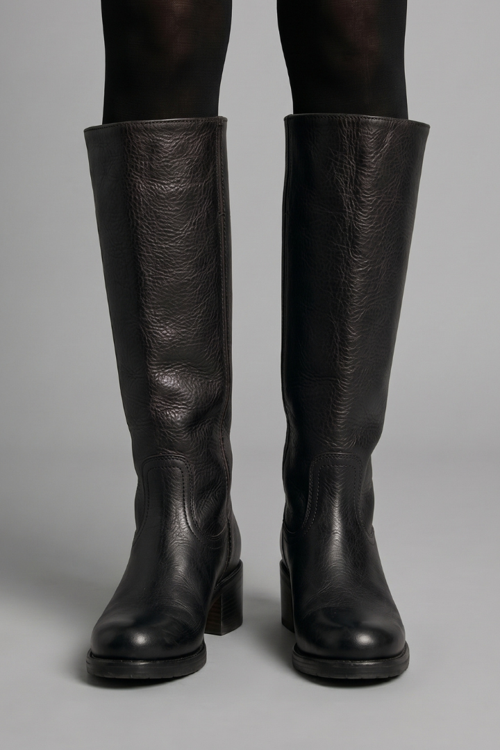 Women's Orthopaedic Round Toe Mid-Calf Block Heel Boots