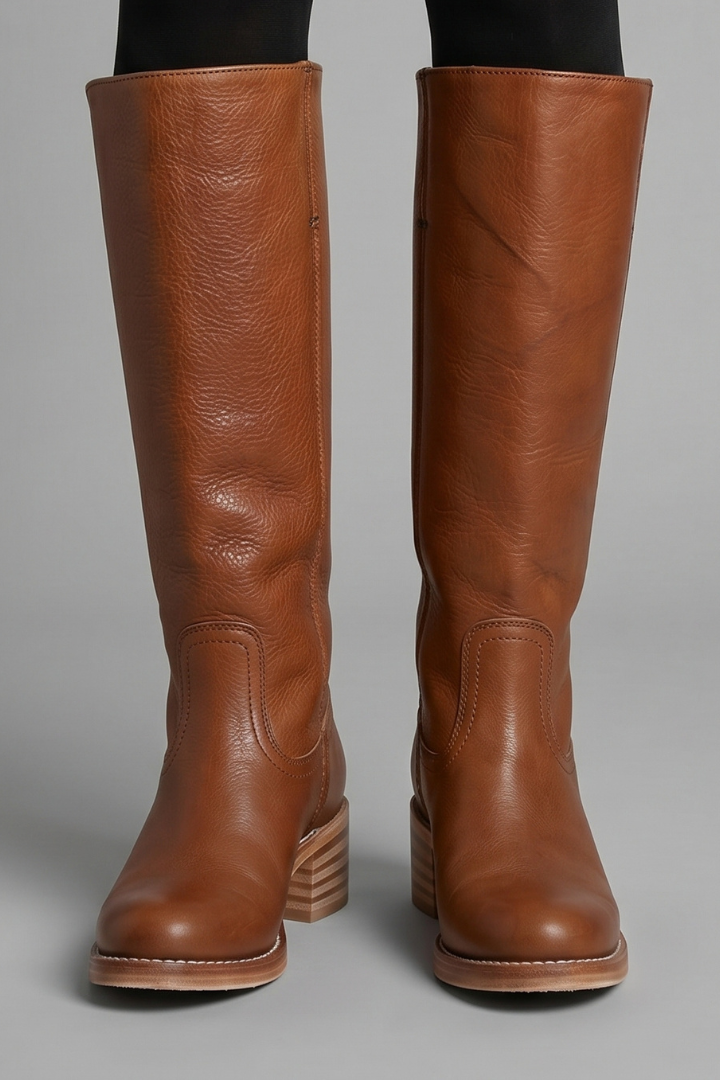 Women's Orthopaedic Round Toe Mid-Calf Block Heel Boots