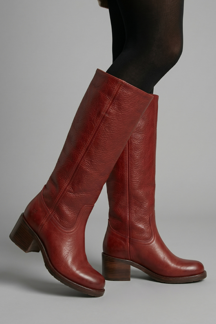 Women's Orthopaedic Round Toe Mid-Calf Block Heel Boots
