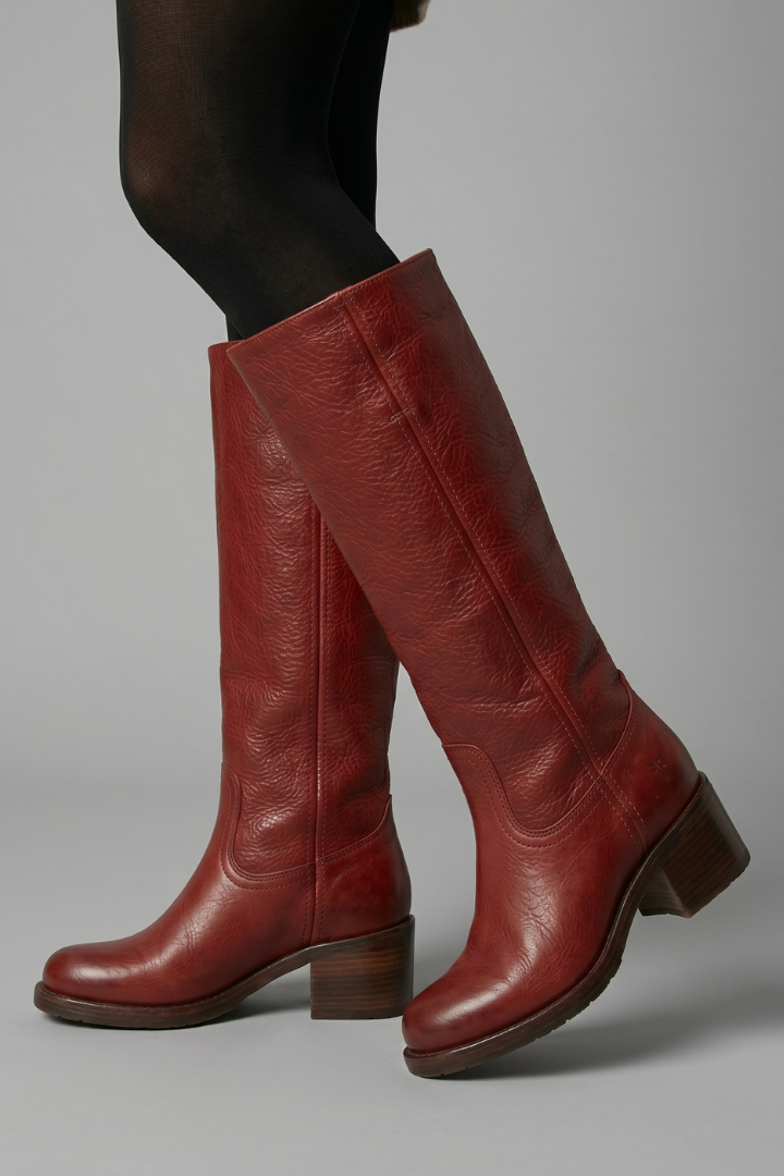 Women's Orthopaedic Round Toe Mid-Calf Block Heel Boots