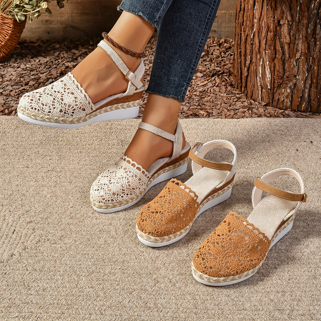 Women's Orthopedic Crochet Espadrille Sandals Adjustable