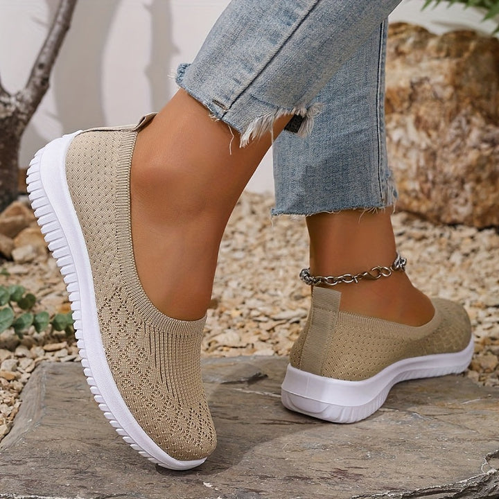 Women's Orthopaedic Knit Slip-On Trainers Arch Support