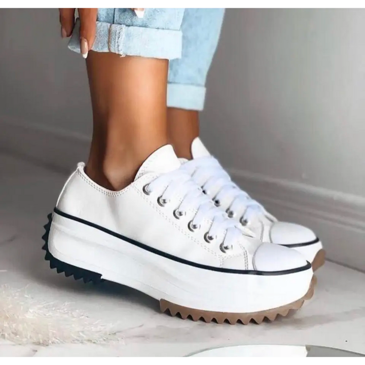Women's Chunky Platform Lace-Up Orthopaedic Shoes