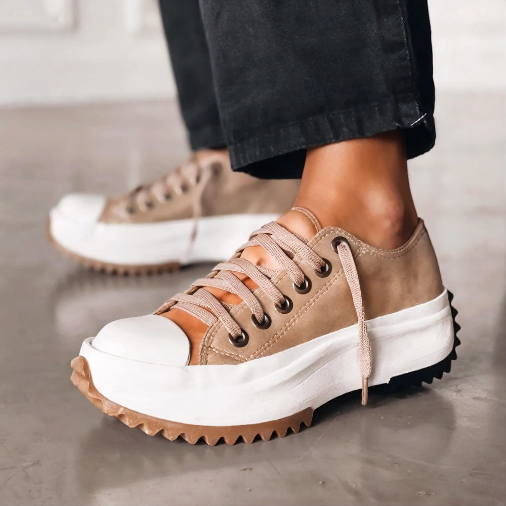 Women's Chunky Platform Lace-Up Orthopaedic Shoes
