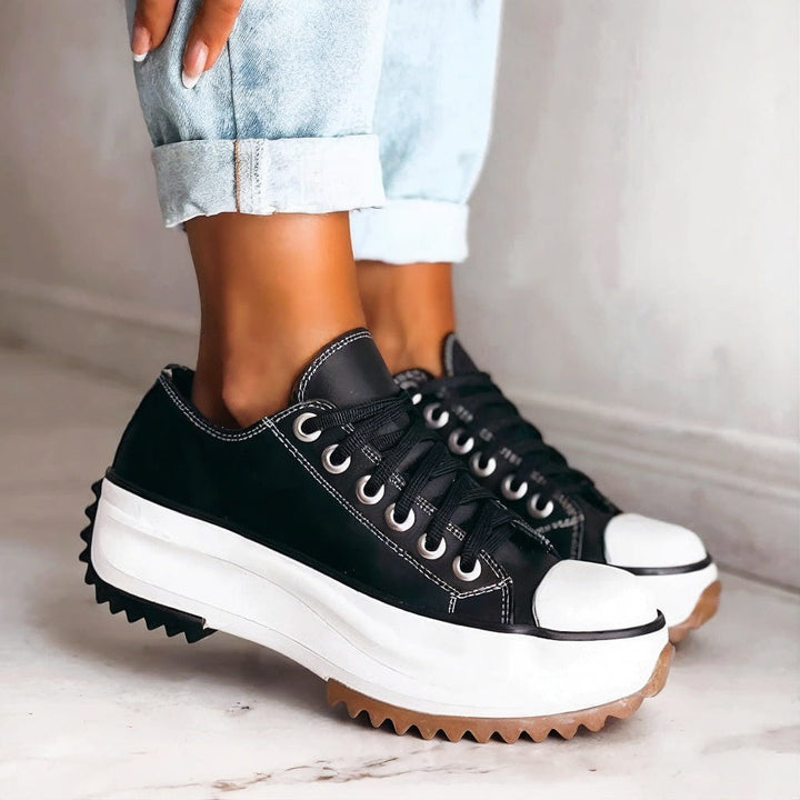 Women's Chunky Platform Lace-Up Orthopaedic Shoes