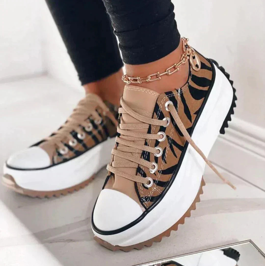 Women's Chunky Platform Lace-Up Orthopaedic Shoes