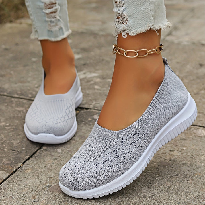 Women's Orthopaedic Knit Slip-On Trainers Arch Support