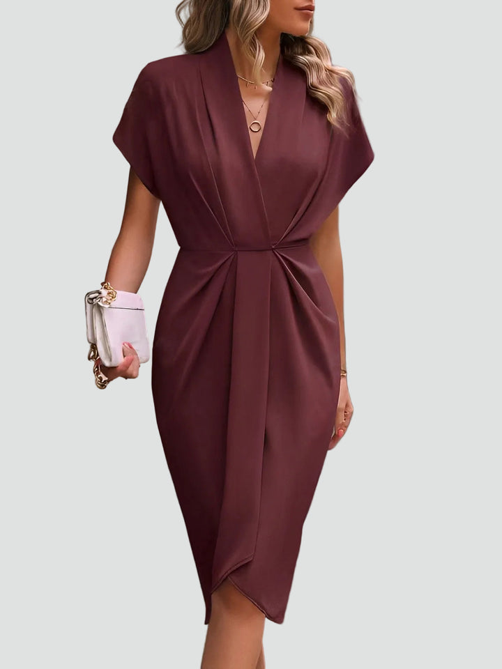 Women's Wrap Dress Regular Fit Soft Flattering Fit