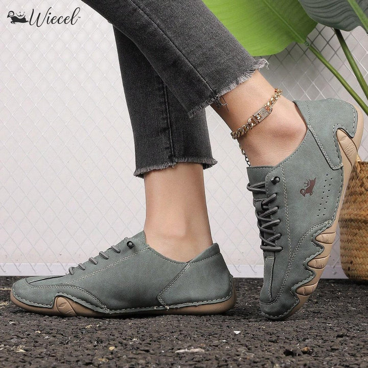 Women's Orthopaedic Barefoot Leather Shoes Wide Toe Box