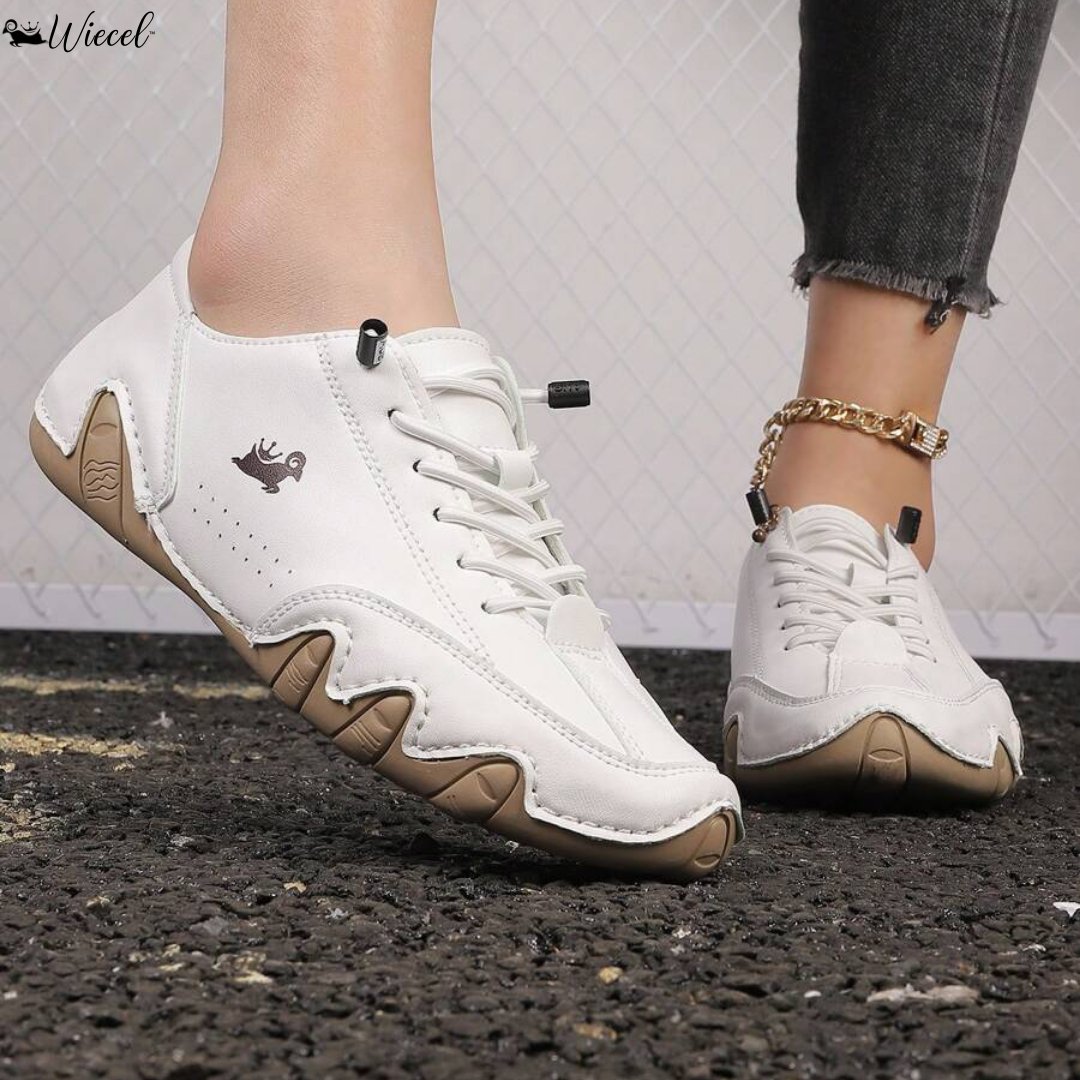 Women's Orthopaedic Barefoot Leather Shoes Wide Toe Box