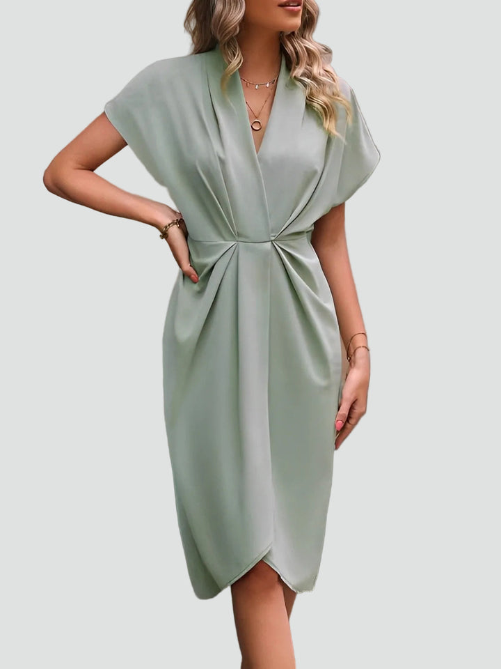 Women's Wrap Dress Regular Fit Soft Flattering Fit
