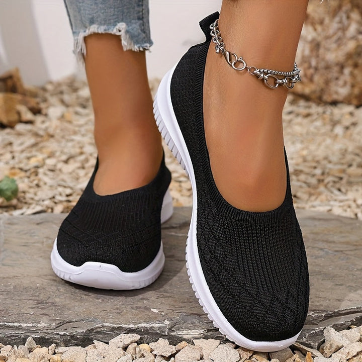 Women's Orthopaedic Knit Slip-On Trainers Arch Support