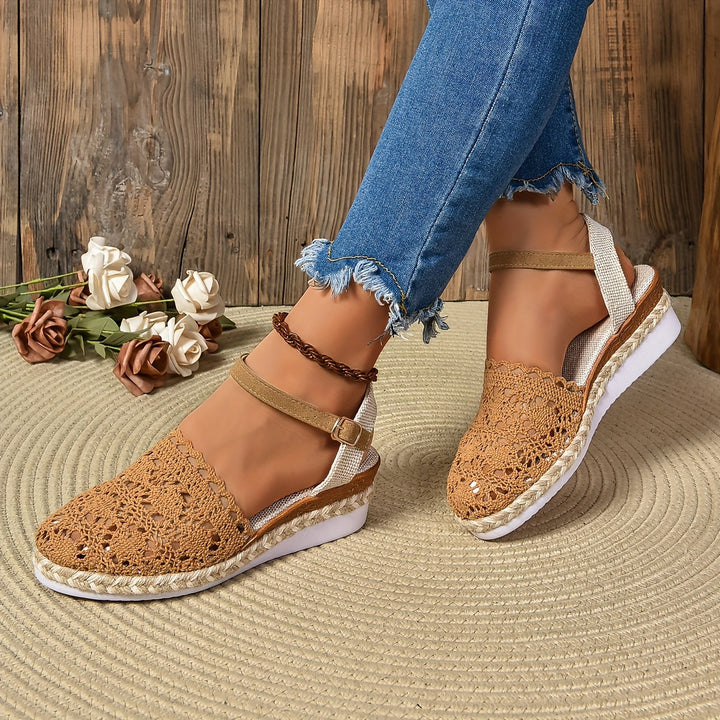 Women's Orthopedic Crochet Espadrille Sandals Adjustable