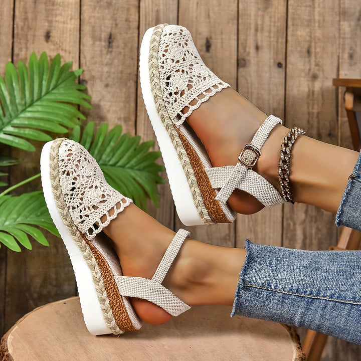 Women's Orthopedic Crochet Espadrille Sandals Adjustable