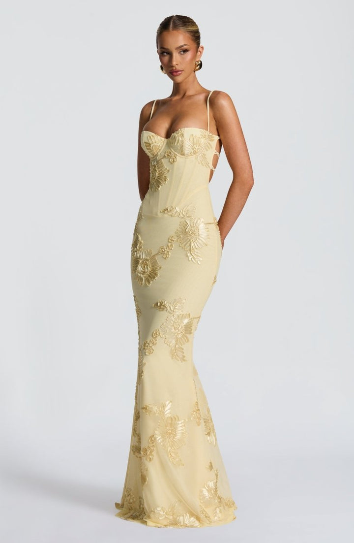 Women's Figure-Hugging Spaghetti Strap Evening Maxi Dress