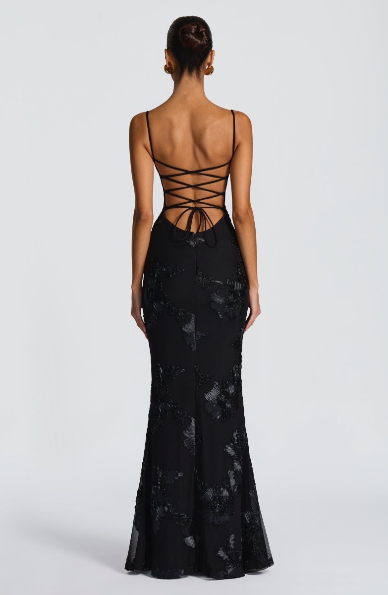 Women's Figure-Hugging Spaghetti Strap Evening Maxi Dress