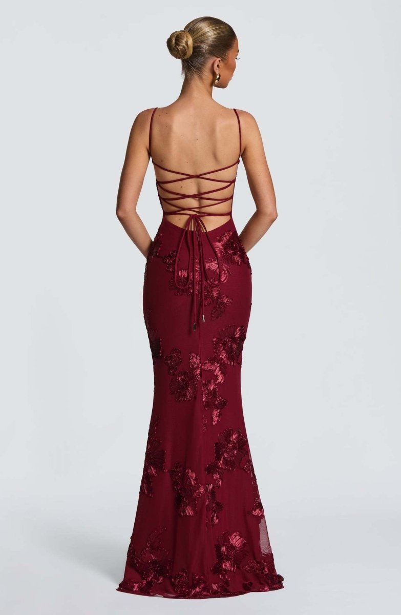 Women's Figure-Hugging Spaghetti Strap Evening Maxi Dress