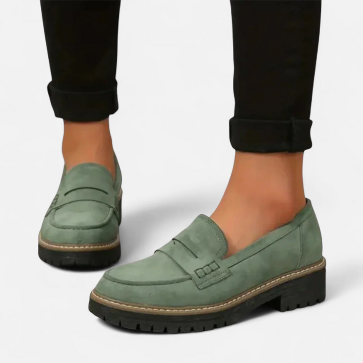 Women's Suede Penny Loafer Orthopaedic Moccasins