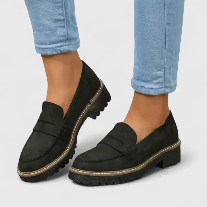 Women's Orthopaedic Penny Loafers Chunky Sole
