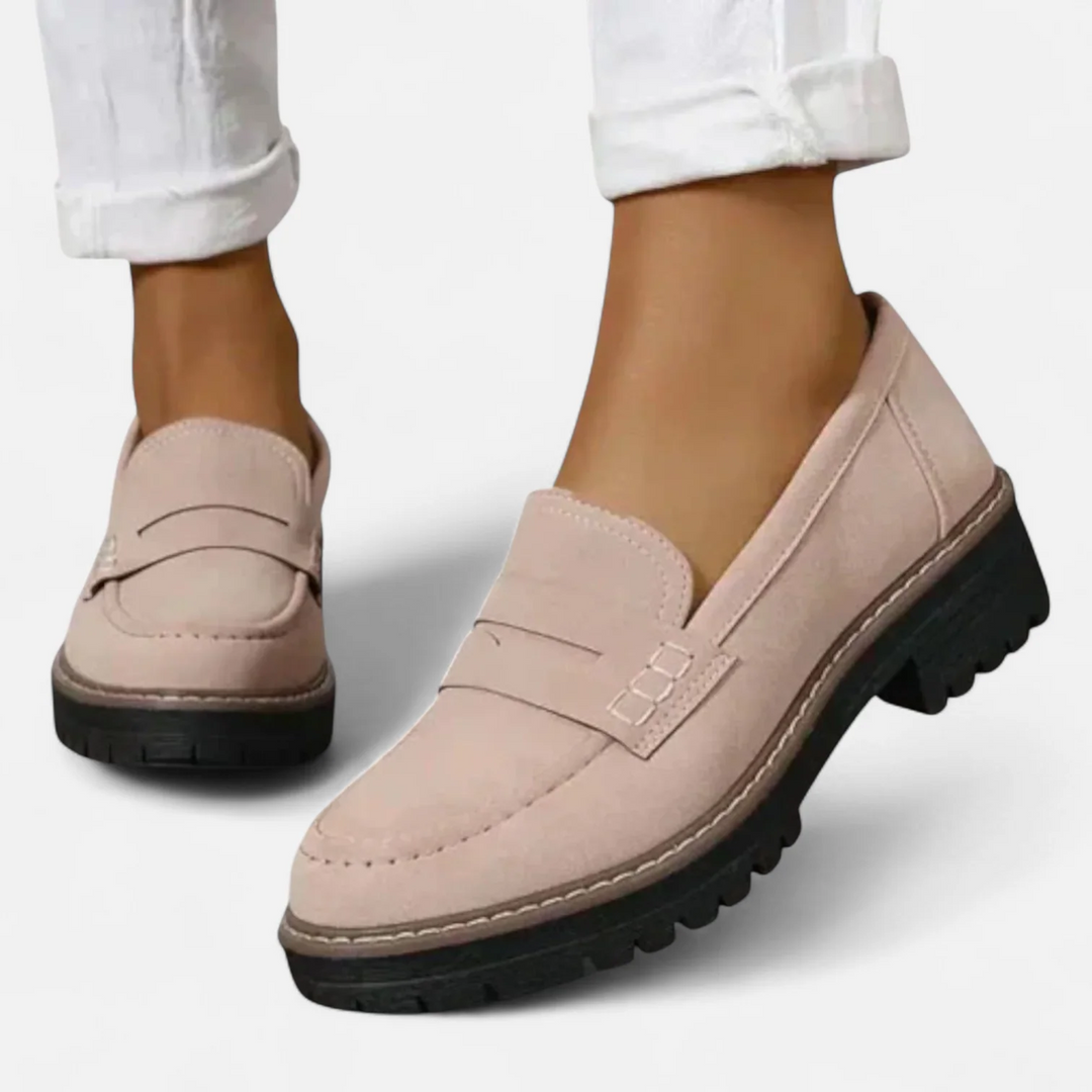 Women's Suede Penny Loafer Orthopaedic Moccasins