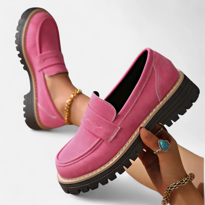Women's Suede Penny Loafer Orthopaedic Moccasins
