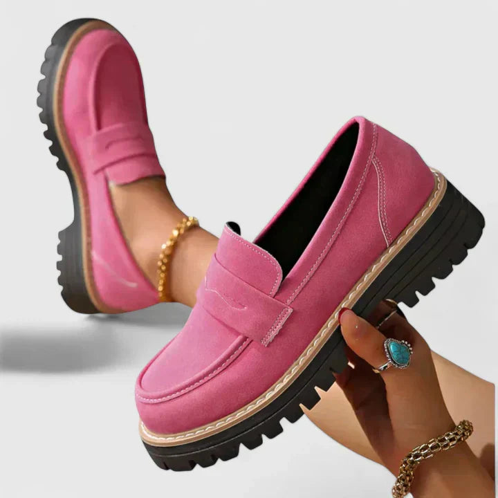 Women's Orthopaedic Penny Loafers Chunky Sole
