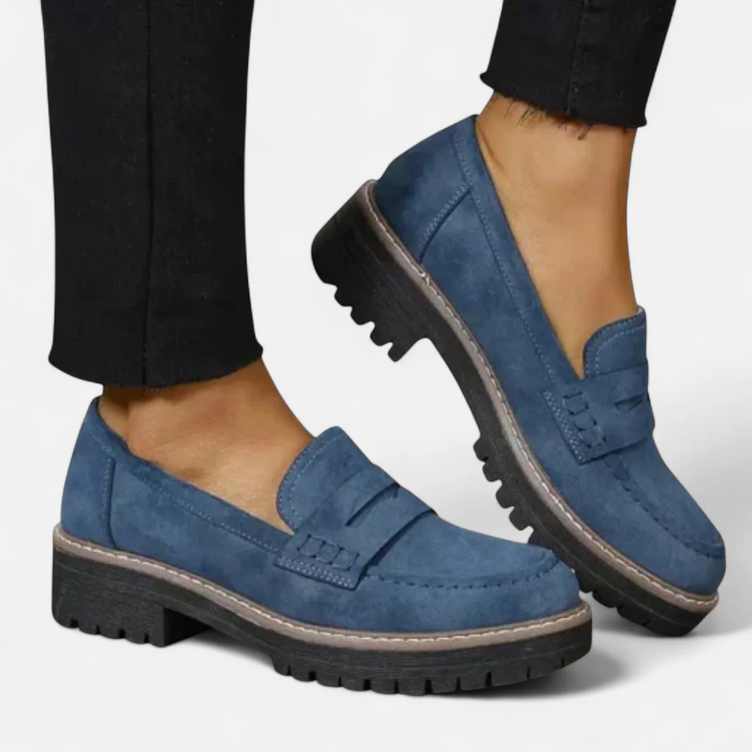 Women's Suede Penny Loafer Orthopaedic Moccasins