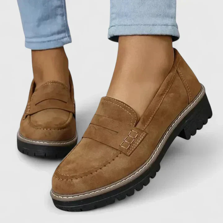 Women's Orthopaedic Penny Loafers Chunky Sole