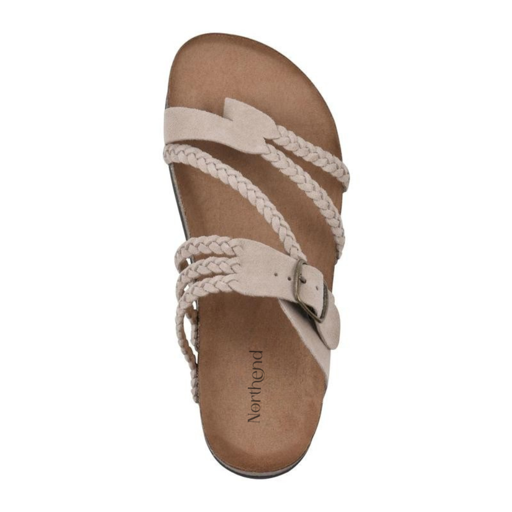 Women's Orthopaedic Braided Toe Loop Sandals Buckle Strap