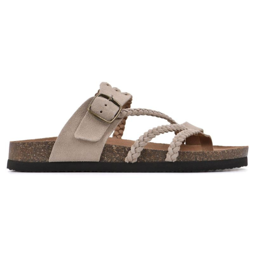 Women's Orthopaedic Braided Toe Loop Sandals Buckle Strap