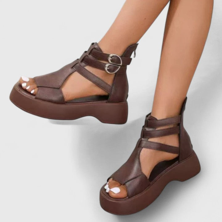 Women's Orthopaedic Multi-Strap Gladiator Sandals Platform