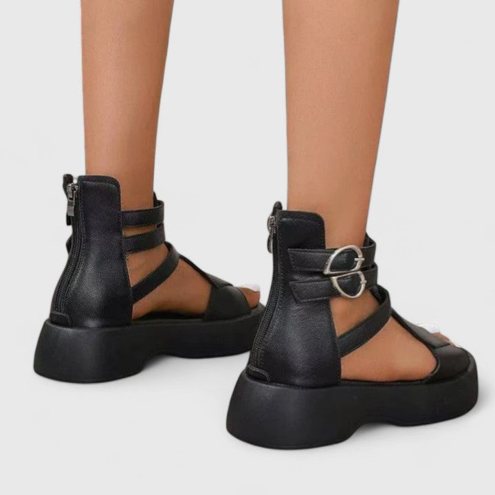 Women's Orthopaedic Multi-Strap Gladiator Sandals Platform