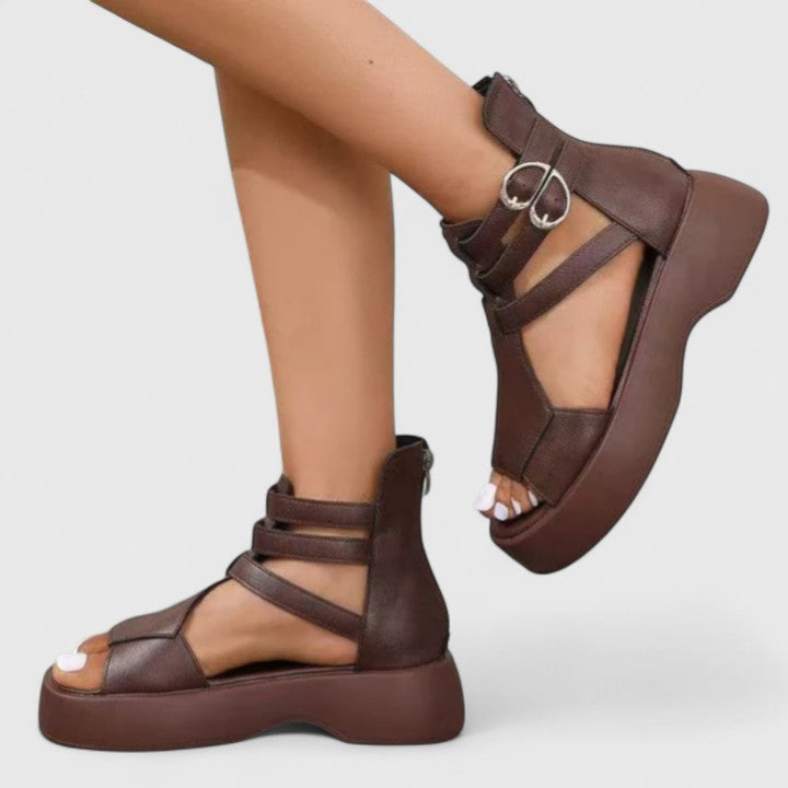 Women's Orthopaedic Multi-Strap Gladiator Sandals Platform