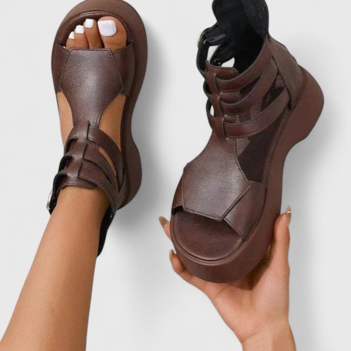 Women's Orthopaedic Multi-Strap Gladiator Sandals Platform