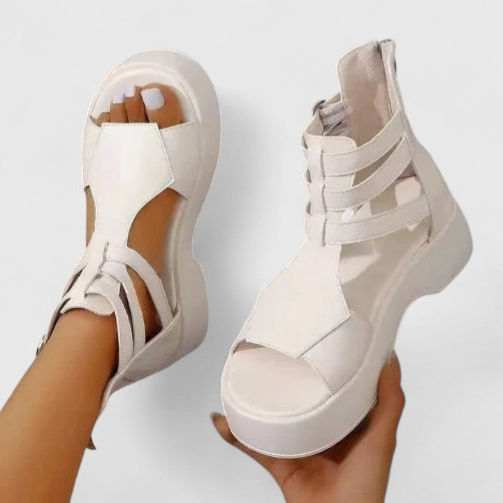 Women's Orthopaedic Multi-Strap Gladiator Sandals Platform