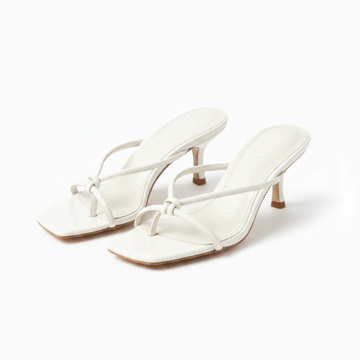 Women’s Orthopaedic Heeled Sandals – Elegant Knot Strap Fit