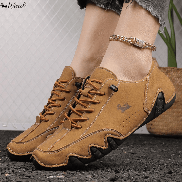 Women's Orthopaedic Barefoot Leather Shoes Wide Toe Box